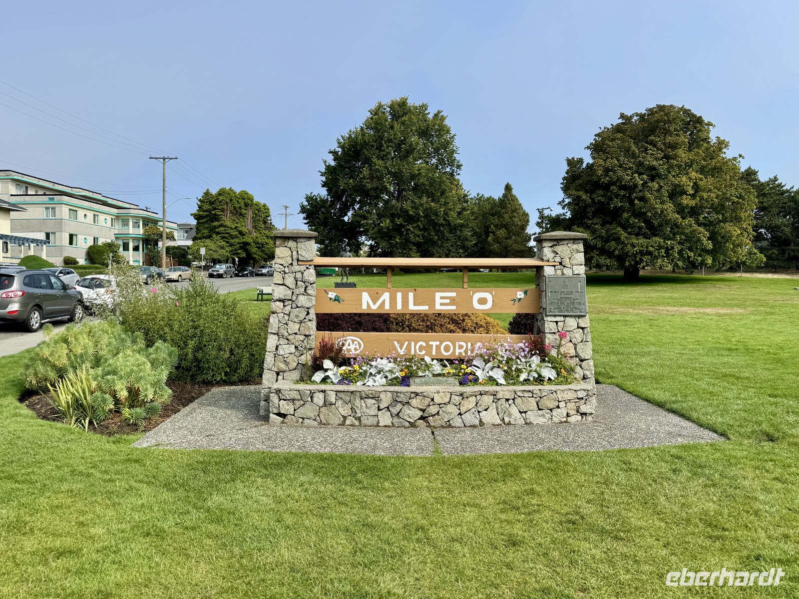 12. Tag – Victoria bis Vancouver – Mile Zero Monument im Beacon Hill Park in Victoria