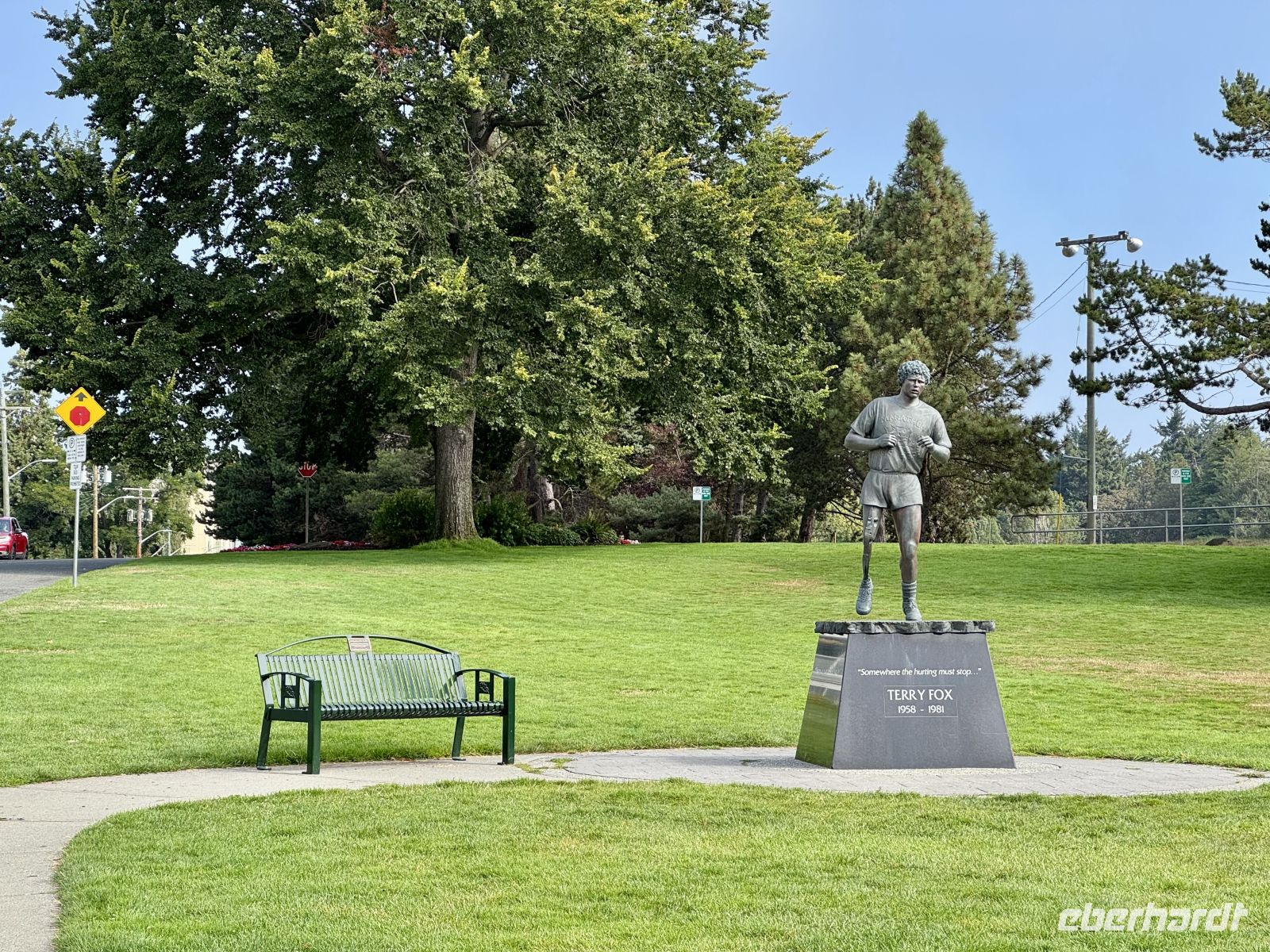 12. Tag – Victoria bis Vancouver – Terry Fox Monument im Beacon Hill Park in Victoria