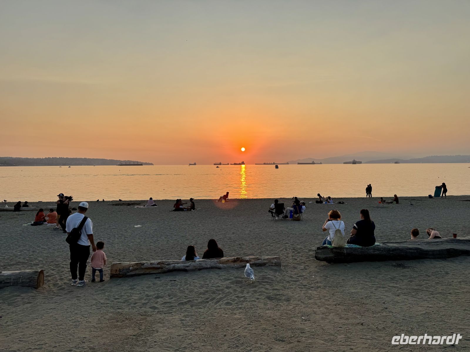 12. Tag – Victoria bis Vancouver – Sonnenuntergang an der English Bay in Vancouver