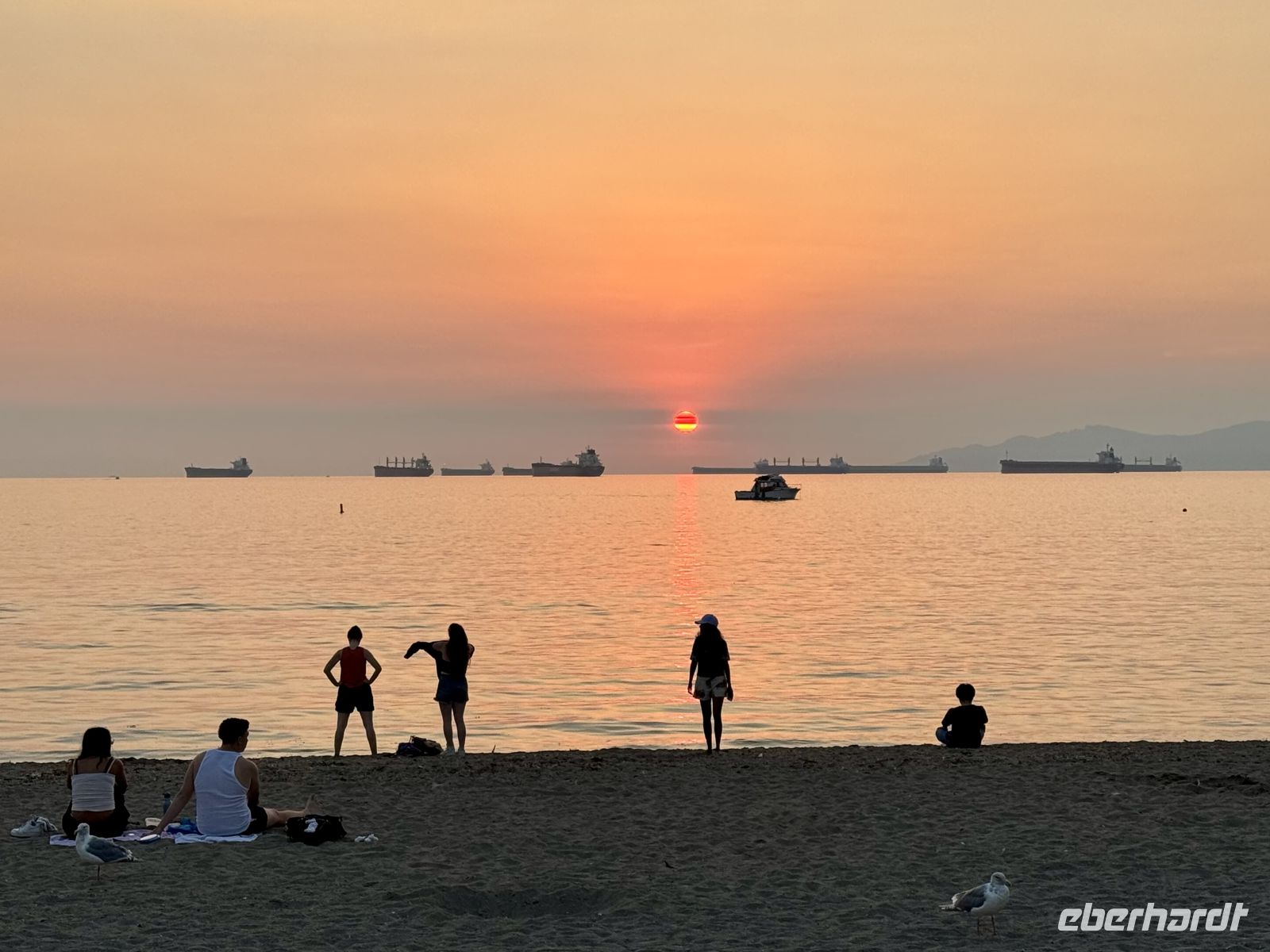 12. Tag – Victoria bis Vancouver – Sonnenuntergang an der English Bay in Vancouver