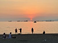 12. Tag – Victoria bis Vancouver – Sonnenuntergang an der English Bay in Vancouver