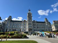 3. Tag – Stadtrundfahrt Québec – Die 3 Wächter vor unserem Bus