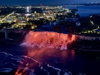7. Tag – Toronto bis Niagara Falls – Niagarafälle – American Falls vom Skylon Tower bei Nacht