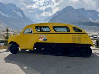 10. Tag – Banff bis Jasper – Icefields Parkway – Altes Schneemobil am Athabasca-Gletscher