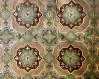 Handgedruckte Tapete im Posthotel der Hat Creek Ranch