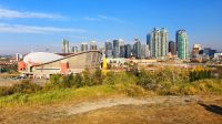 Blick auf Calgary vom Scotsmen Hill