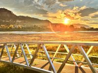 Sonnenuntergang Kamloops, Thompson River