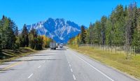 Auf dem Highway 1 nach Banff