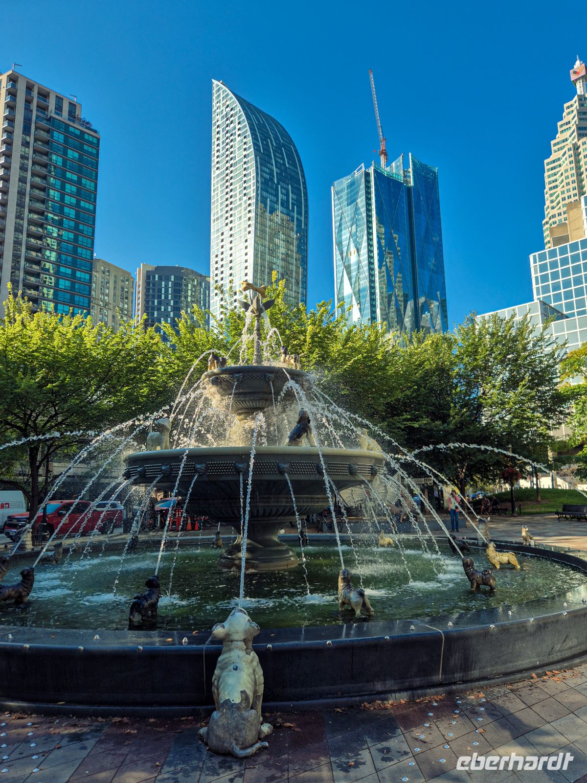 Hundebrunnen im Berczy Park Toronto - Kanada 