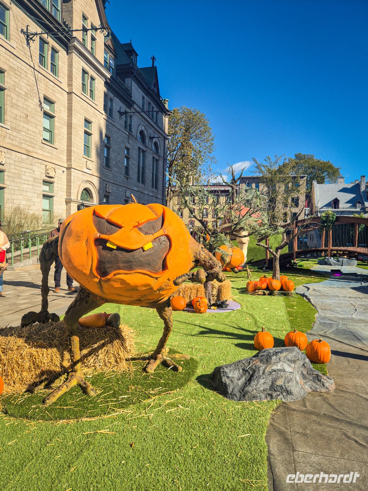 Halloween Dekoration in Quebec City - Kanada 
