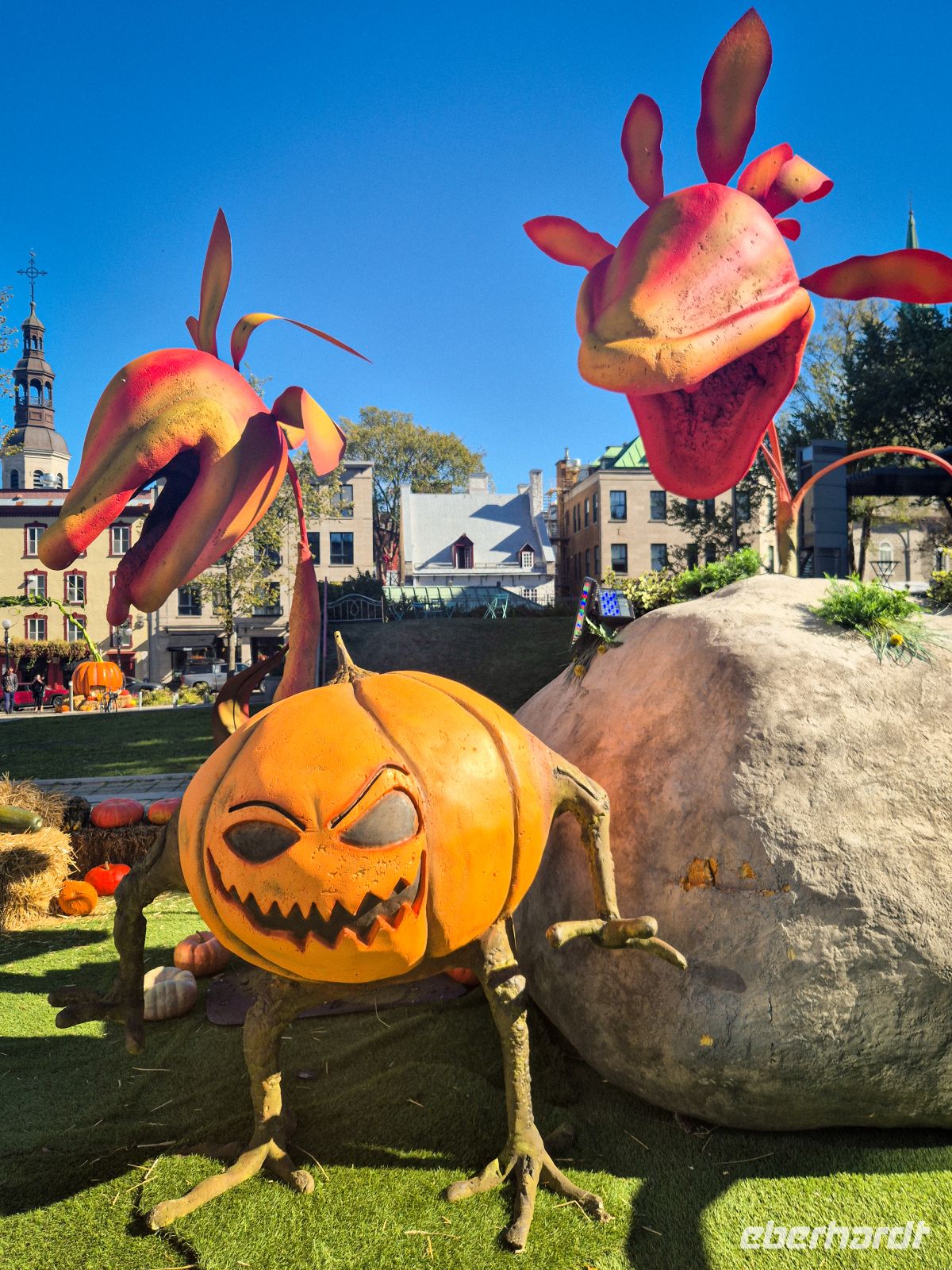 Halloween Dekoration in Quebec City - Kanada 