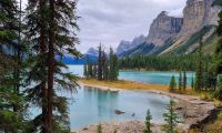 Spirit Island am Maligne Lake