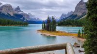 Spirit Island am Maligne Lake