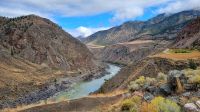 Fotostopp am Fraser Canyon vor Lilloet
