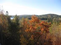 Algonquin Park - Blick von der Terrasse des Besucherzentrums über den Park