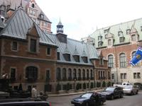 Quebec - Innenhof des Hotels Chateau Frontenac
