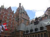 Quebec - Innenhof des Hotels Chateau Frontenac