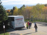 Rast vor Baie-Saint-Paul mit Blick auf den St.-Lorenz-Strom