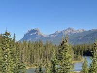 3. Tag – Banff bis Jasper – Unterwegs auf dem Trans Canada Highway durch das Bow Valley – Blick zum Castle Mountain