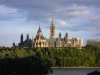 Blick auf das Parlament von Ottawa