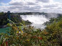 Blick auf den amerikanischen Wasserfall