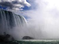 Blick auf den kanadischen Wasserfall