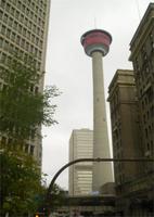 Blick auf den Calgary Tower