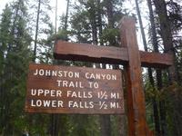 Am Johnston Canyon im Banff Nationalpark