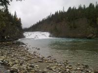 Stopp an den Bow Falls