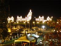 Leuchtendes Parlament in Victoria