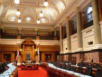 Im Parlament in Victoria - Sitzungssaal