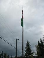 Kanadische und sächsiche Fahne