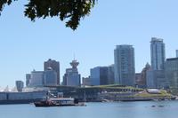 im Stanley Park - Blick auf die Skyline Vancouvers