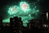 Feuerwerk ueber Vancouver