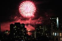 Feuerwerk ueber Vancouver