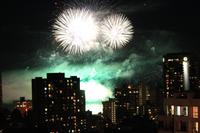 Feuerwerk ueber Vancouver