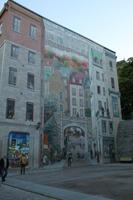 Eine Wandmalerei, die zum Verweilen einlädt