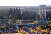Blick aus dem Hotelfenster in Quebec