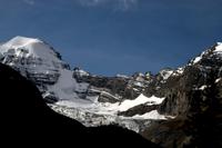 Blick vom Boot auf dem Maligne Lake