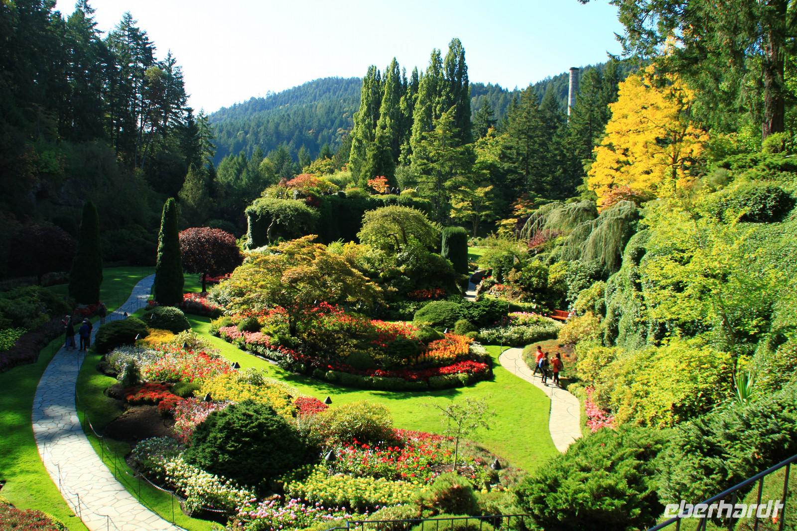 In den Butchart Gardens