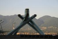 Der Ort des Olympischen Feuers in Vancouver