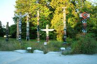 Die Totempfähle im Stanley Park in Vancouver