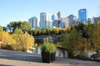 Blick vom Prince's Island Park auf Calgary