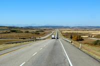 Highway in die Rocky Mountains