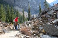 Aufstieg am Moraine Lake