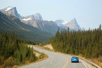 Auf dem Icefield Parkway in den Jasper-Nationalpark