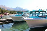 Bootsfahrt auf dem Maligne Lake im Jasper-Nationalpark