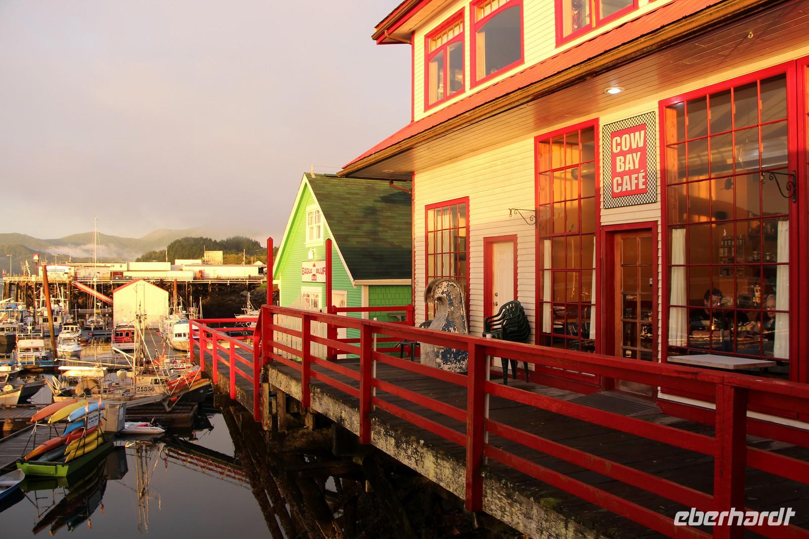 Waterfront an der Cow Bay in Prince Rupert