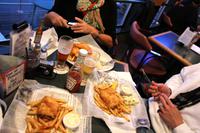 Fish und Chips im Pub an der Cow Bay in Prince Rupert