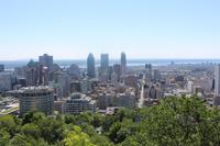 Blick vom Berg Mont Royal auf Montreal